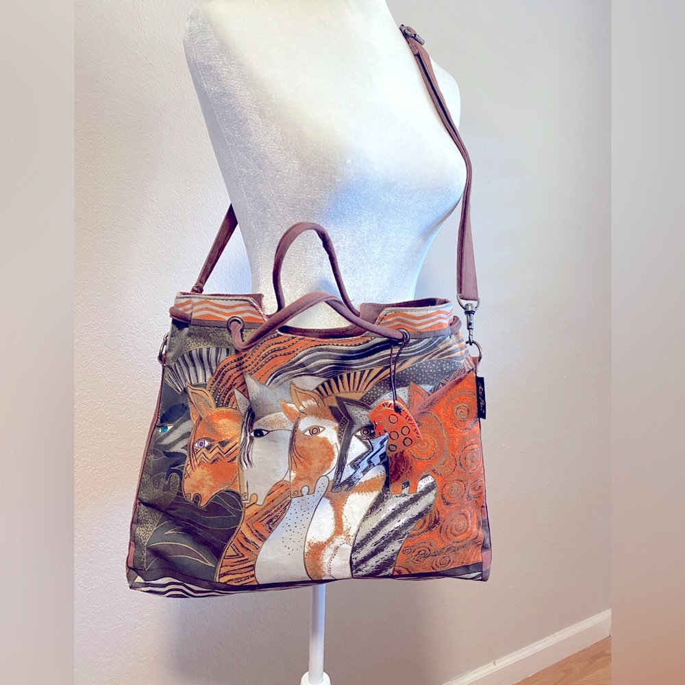 Laurel Burch Horses tote crossbody bag